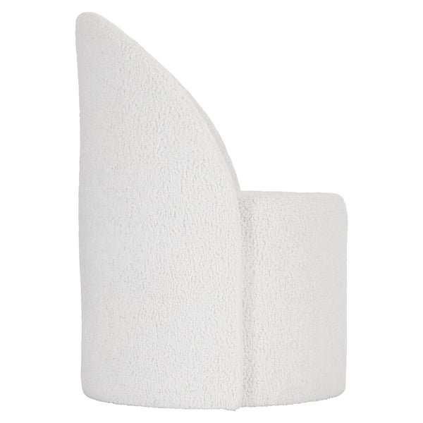 Bernhardt Bernhardt Solaria Upholstered Arm Chair With Casters, Rounded Wraparound Back, Rustic Modern Comfort 310531