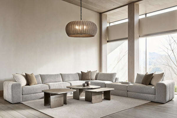 Bernhardt Bernhardt Melba Wire-Brushed Oak Side Table With Textured Graphite Cast-Aluminum Base, Sculptural Accent 564126