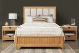 Escape - Bedroom King Panel Bed Glazed Natural Oak BESC#1266-3 Parker House