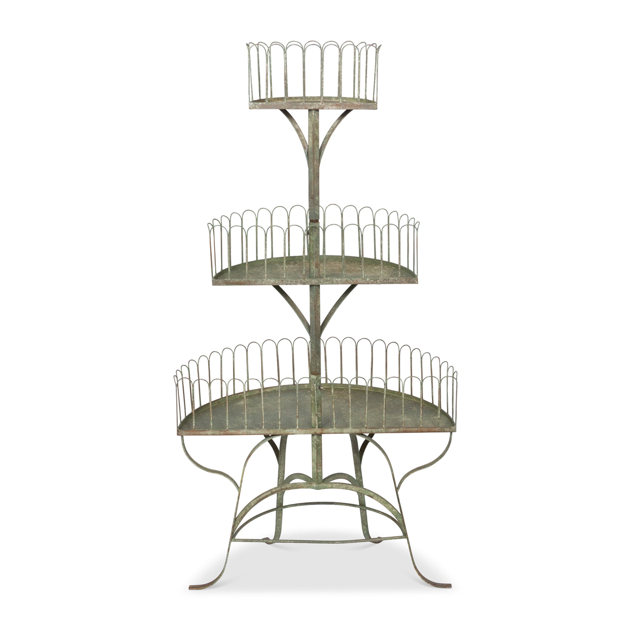 Generic Iron Display Rack Iron Conservatory Tiered Shelf - Stunning 6ft Tall Iron Display Rack w