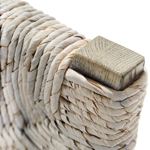 Bernhardt Bernhardt Palma Arm Chair With Hand‑Woven Abaca, Rustic Gray Oak Frame — Modern Farmhouse Comfort 369544