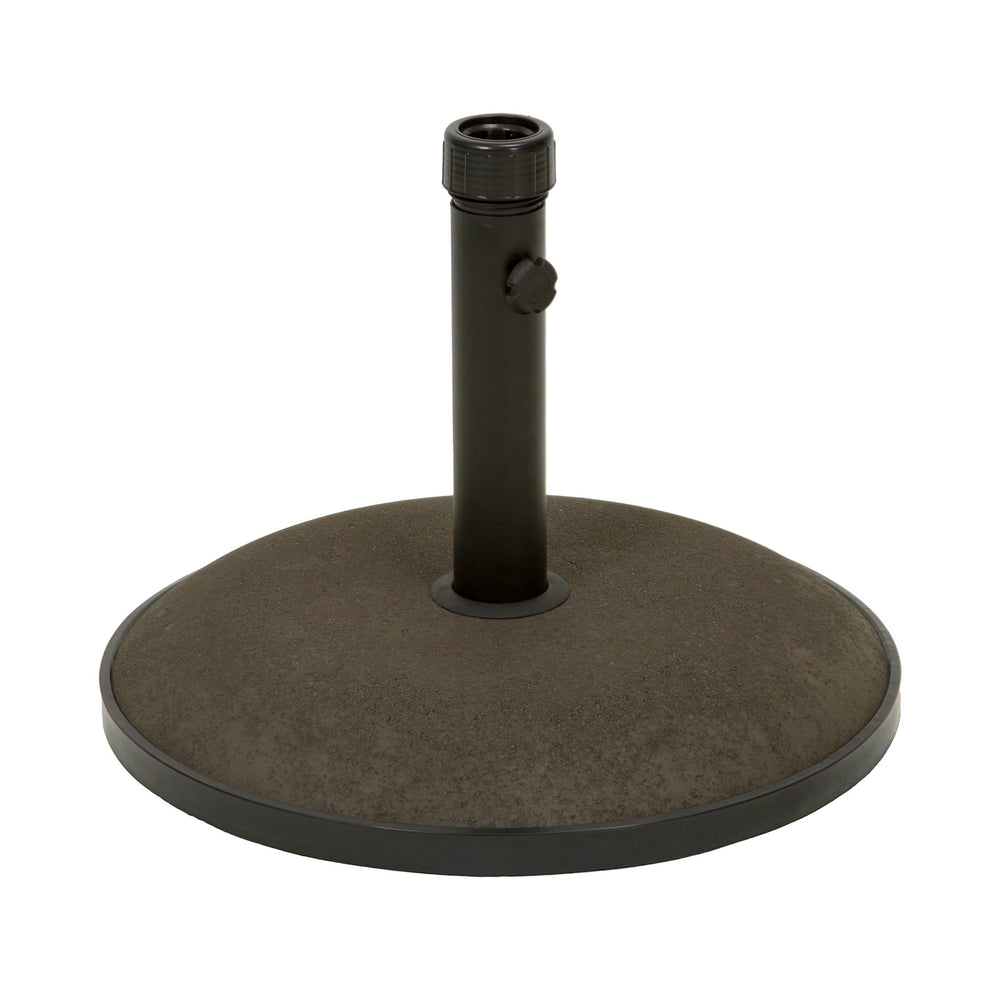 English Elm Christopher Knight Home® - UM-HOLDER heavy-duty round concrete base 55 lbs for umbrella stability, low-profile 25.25x22.5x4.8 inches Brown 54756.00BRN