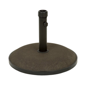 English Elm Christopher Knight Home® - UM-HOLDER heavy-duty round concrete base 55 lbs for umbrella stability, low-profile 25.25x22.5x4.8 inches Brown 54756.00BRN