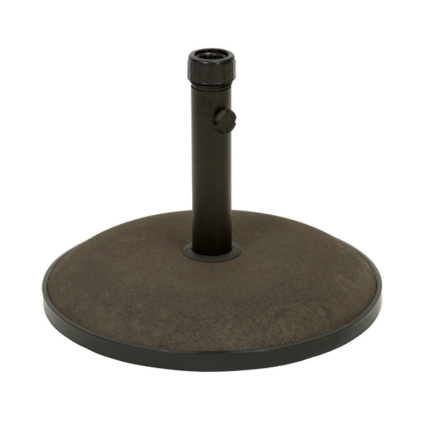 English Elm Christopher Knight Home® - UM-HOLDER heavy-duty round concrete base 55 lbs for umbrella stability, low-profile 25.25x22.5x4.8 inches Brown 54756.00BRN