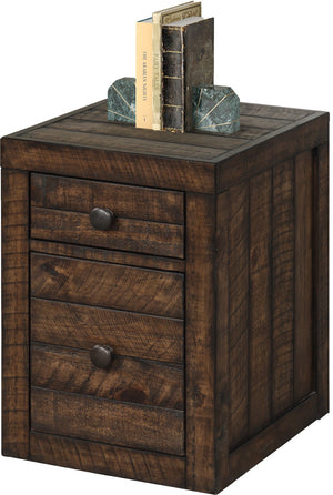 Parker House Tempe - Tobacco Rolling File Cabinet Tobacco Solid Pine Plank / Pine Solids / Birch Veneers TEM#375-TOB