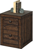 Tempe - Tobacco Rolling File Cabinet