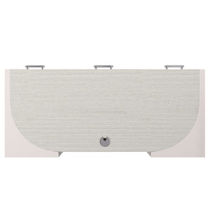 Bernhardt Bernhardt Stratum Desk With Mist Top & Fossil Faux Stone Ends, Polished Nickel Pulls, Usb/Ac D22514