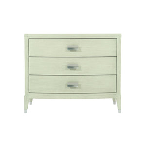 Bernhardt Bernhardt Cerused Linen East Hampton Nightstand — 3-Drawer Neo-Traditional Bedside Storage, 36.25"W 395226