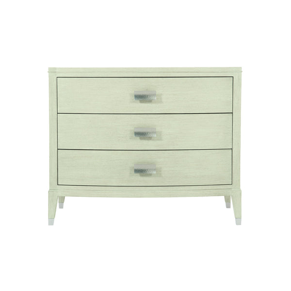 Bernhardt Bernhardt Cerused Linen East Hampton Nightstand — 3-Drawer Neo-Traditional Bedside Storage, 36.25"W 395226