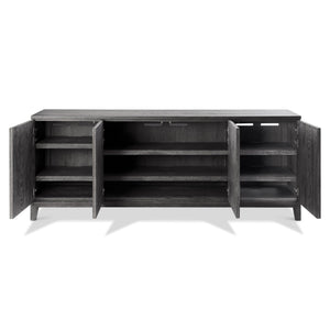 Bernhardt Bernhardt Sutton Rustic-Modern Entertainment Credenza With Reeded Doors, Adjustable Shelves & Vents 352880