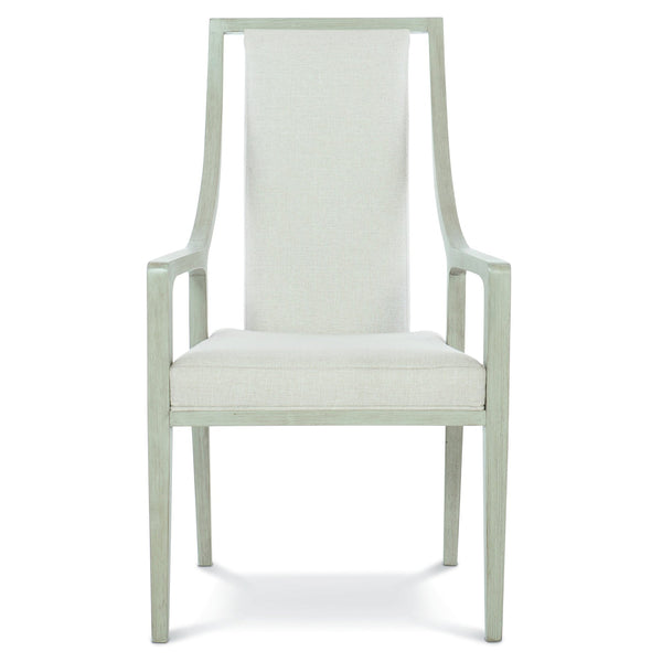 Bernhardt Bernhardt Axiom Curved Arm Chair Replaced: Linear Gray Frame, Muted Upholstery, Tailored Stitching Elegance 381566