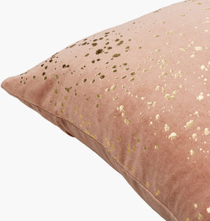 Surya Velvet Sparkle Accent Pillow - 18"L X 18"W Modern Cotton Design For A Chic & Luxurious Home Decor Mauve Cotton,Cotton Vsp001-1818d