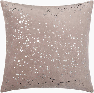 Surya Velvet Sparkle Accent Pillow - 18"L X 18"W Modern Cotton Design For A Chic & Luxurious Home Decor Gray Cotton,Cotton Vsp002-2020