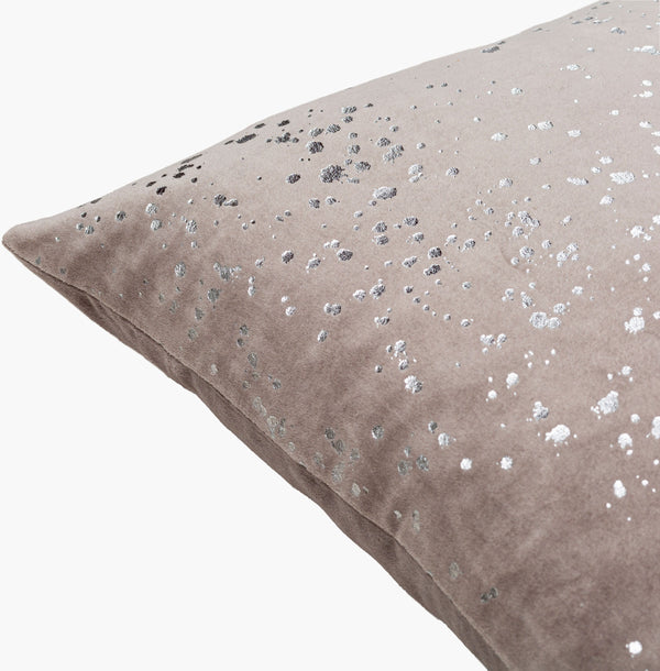 Surya Velvet Sparkle Accent Pillow - 18"L X 18"W Modern Cotton Design For A Chic & Luxurious Home Decor Gray Cotton,Cotton Vsp002-2020