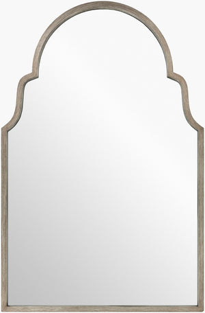Surya Vassar Large 41" Vertical Accent Mirror - Hand-finished Metal For Traditional Home Decor Elegance Frame, Metallic ,Silver Manufactured Wood Vsr001-2843