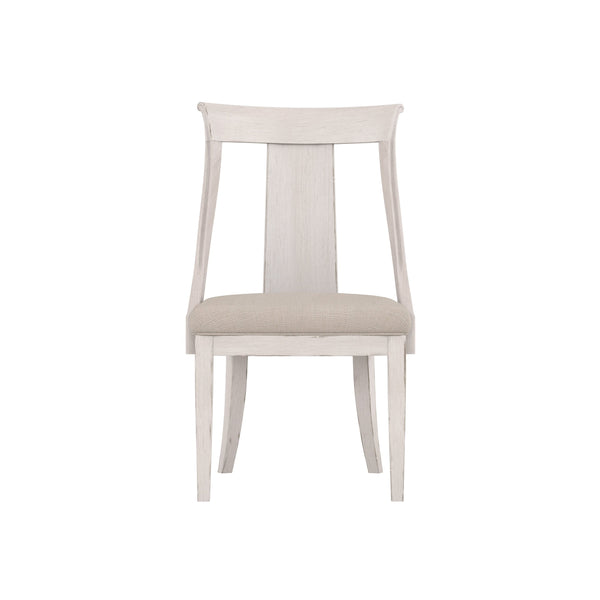 A.R.T. Furniture Alcove Side Chair Set Of 2 - Casual Traditional Design With Splat Back And Luxurious Upholstered Seat - Set Of 2 White Alder Solids,Foam,Fabric 321206-2817