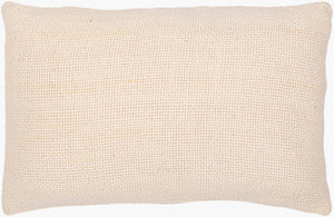 Surya Vanessa Hand-woven 14"L X 22"W Lumbar Pillow Cover - Cozy Cottage Charm For Inviting Homes Cream Cotton,Cotton Vss001-1422
