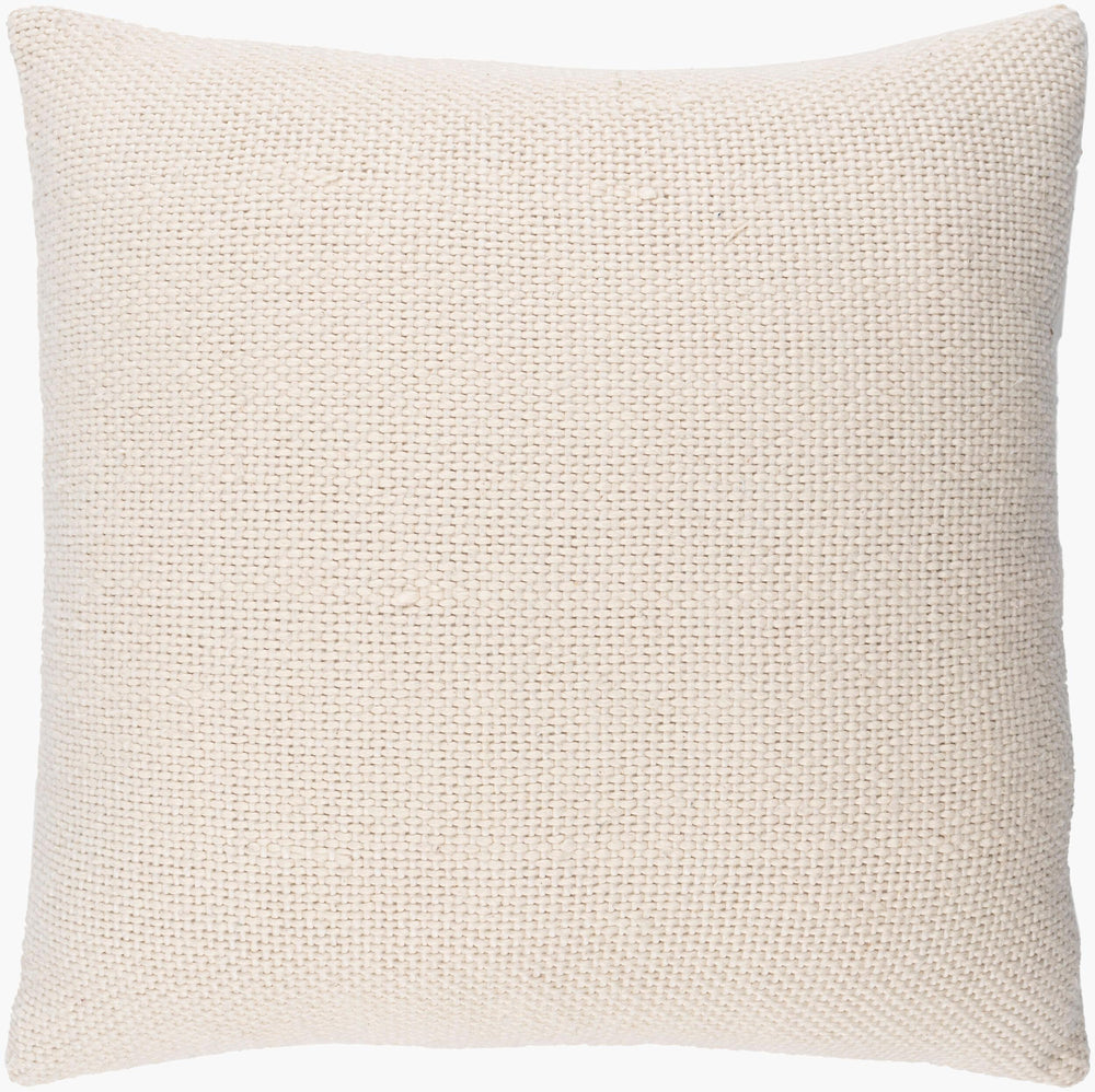 Surya Vanessa Hand-woven 18"L X 18"W Cotton Accent Pillow Cover - Cozy Global Charm For Your Home Cream Cotton,Cotton Vss001-1818p