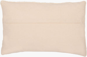 Surya Vanessa Hand-woven 14"L X 22"W Lumbar Pillow Cover - Cozy Cottage Charm For Inviting Homes Cream Cotton,Cotton Vss001-1422
