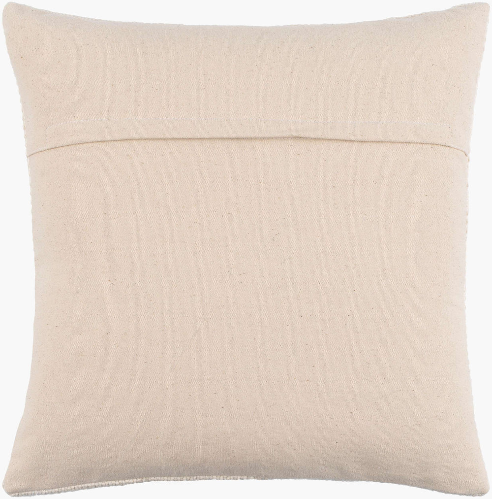 Surya Vanessa Hand-woven 18"L X 18"W Cotton Accent Pillow Cover - Cozy Global Charm For Your Home Cream Cotton,Cotton Vss001-1818p