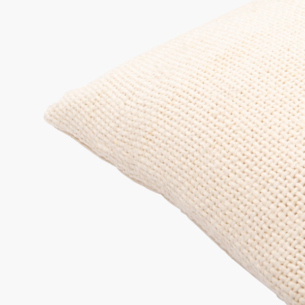 Surya Vanessa Hand-woven 14"L X 22"W Lumbar Pillow Cover - Cozy Cottage Charm For Inviting Homes Cream Cotton,Cotton Vss001-1422
