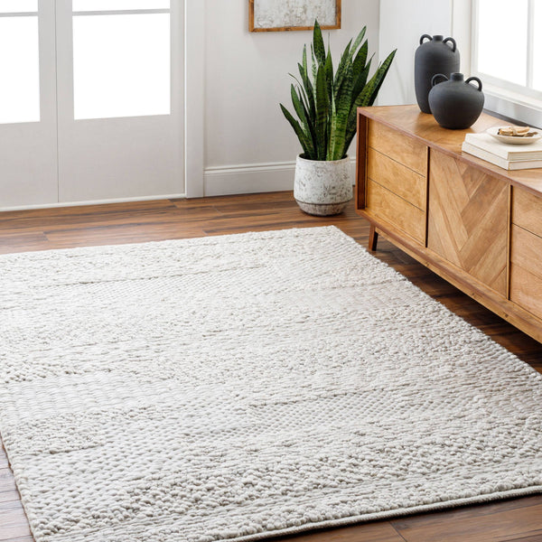 Surya Vesta Eco-friendly 10' X 14' Handmade Area Rug - Stylish, Durable, And Perfect For Any Room Decor Light Gray Recycled Pet Yarn Vst2301-268