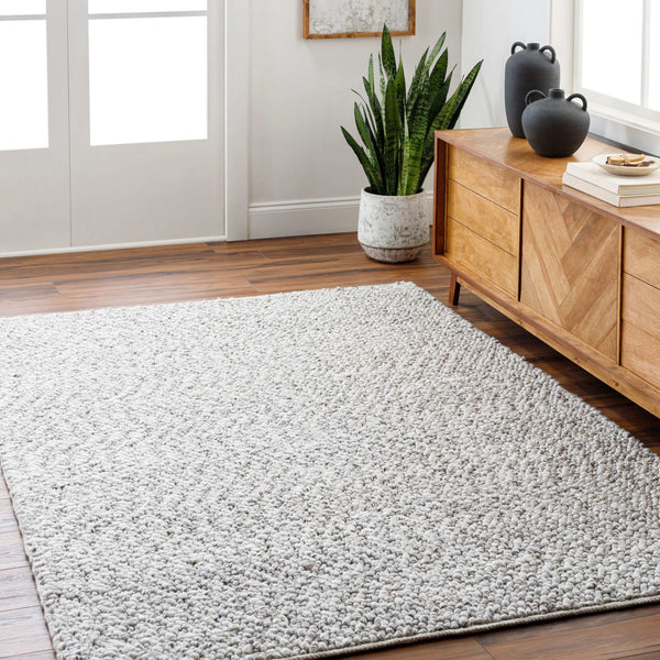 Surya Vesta Eco-friendly 10' X 14' Handmade Area Rug - Stylish, Durable, And Perfect For Any Room Decor Light Gray Recycled Pet Yarn Vst2302-576