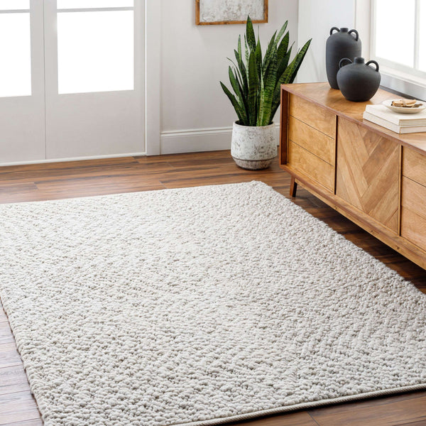 Surya Vesta Eco-friendly 10' X 14' Handmade Area Rug - Stylish, Durable, And Perfect For Any Room Decor Light Gray Recycled Pet Yarn Vst2303-268