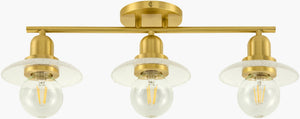 Livabliss Vastrav Art Deco Metal Glass Wall Sconce Soft Diffused Glow for Hallways and Vanities VSV-001
