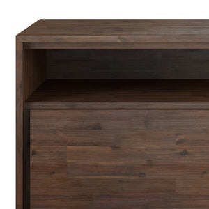 English Elm Lowry 42" Industrial Tv Media Stand - Handcrafted Acacia Wood, Vintage Charm & Durable Storage Solutions B136P158880