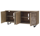 Parker House Crossings - Casablanca 78 In. TV Console Driftwood Solid Mango CSB#78