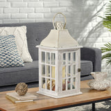 Christopher Knight Home® - Noble House - Hooven Coastal Handcrafted Small Mango Wood Decorative Lantern