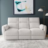 Parker House Radius - Mega Ivory Power Reclining Sofa And Recliner Off White 100% Polyester (S) Mrad-31p-mgiv