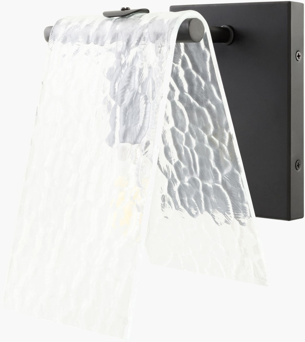 Livabliss Vitracis Art Deco Iron and Glass Wall Sconce for Ambient Bedroom Living Room Glow VTC-002