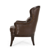 Christopher Knight Home® - Noble House - Mantua Contemporary Upholstered Accent Chair with Nailhead Trim