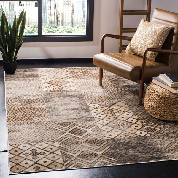 Vintage Power Loomed Rug – Luxurious Viscose Blend, Non-Slip, Elegant Design for Any Space