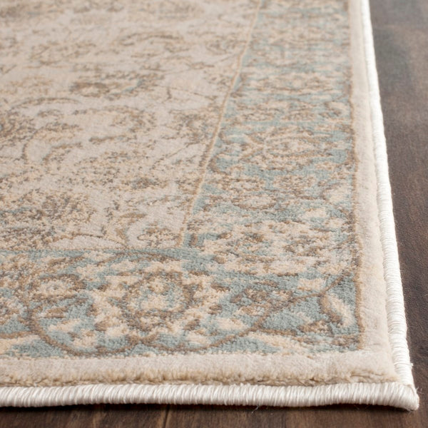 Safavieh Vintage 571 Power Loomed  Rug Ivory / Light Blue VTG571A-28