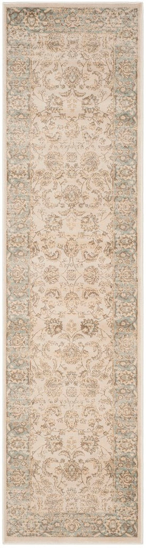 Safavieh Vintage 571 Power Loomed  Rug Ivory / Light Blue VTG571A-28