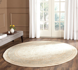 Safavieh Vintage 571 Power Loomed  Rug Ivory / Light Blue VTG571A-28