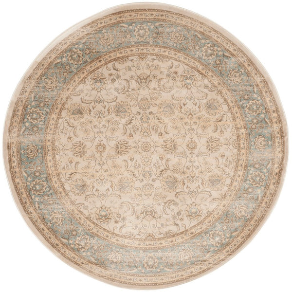 Safavieh Vintage 571 Power Loomed  Rug Ivory / Light Blue VTG571A-28