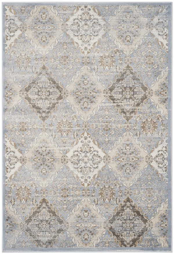 Safavieh Vintage 572 Power Loomed  Rug Light Blue / Ivory VTG572L-28