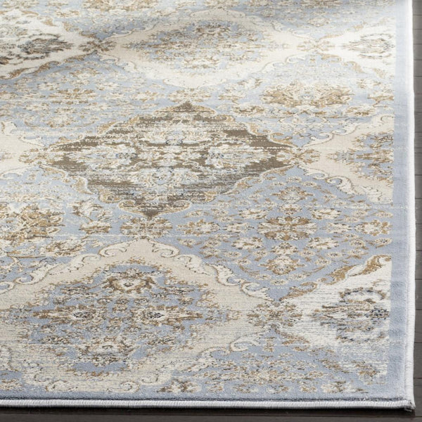 Safavieh Vintage 572 Power Loomed  Rug Light Blue / Ivory VTG572L-28
