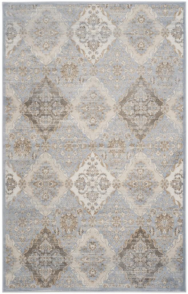 Safavieh Vintage 572 Power Loomed  Rug Light Blue / Ivory VTG572L-28