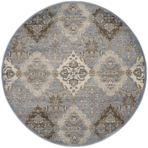 Safavieh Vintage 572 Power Loomed  Rug Light Blue / Ivory VTG572L-28