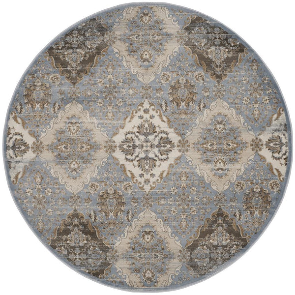 Safavieh Vintage 572 Power Loomed  Rug Light Blue / Ivory VTG572L-28
