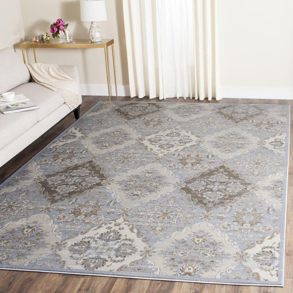 Safavieh Vintage 572 Power Loomed  Rug Light Blue / Ivory VTG572L-28