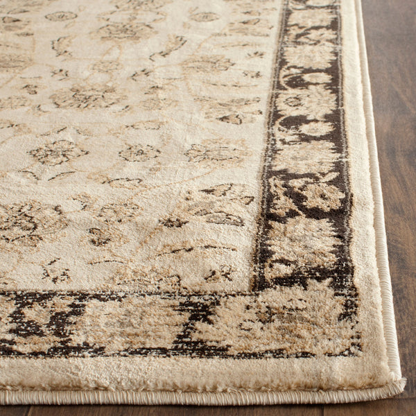 Safavieh Vintage 575 Power Loomed  Rug Ivory / Brown VTG575J-28