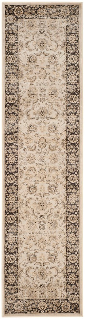 Safavieh Vintage 575 Power Loomed  Rug Ivory / Brown VTG575J-28