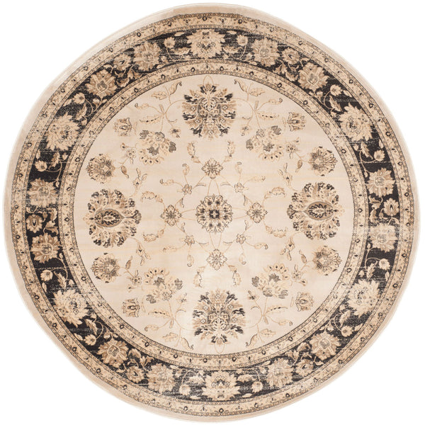 Safavieh Vintage 575 Power Loomed  Rug Ivory / Brown VTG575J-28