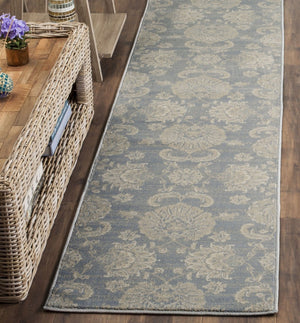 Safavieh Vintage 578 Power Loomed  Rug Light Blue / Ivory VTG578L-28